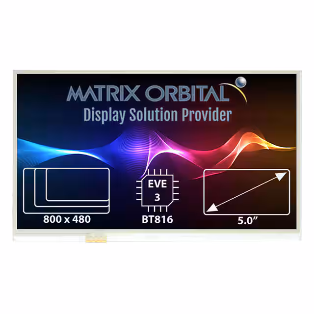 EVE3-50A-BLM-TPR-F32 Matrix Orbital  Modules d'affichage - LCD OLED Graphic